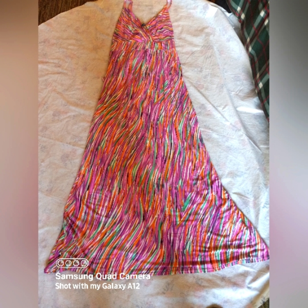 New Directions Multi-colored Maxi Dress